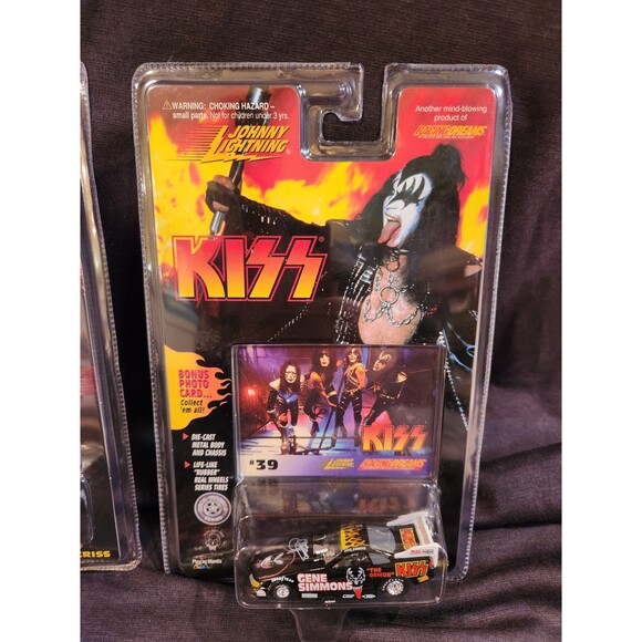Vintage KISS Johnny Lightning Dragster Cars LOT OF 5 In Box 1997 Rare Toys - Picture 10 of 12